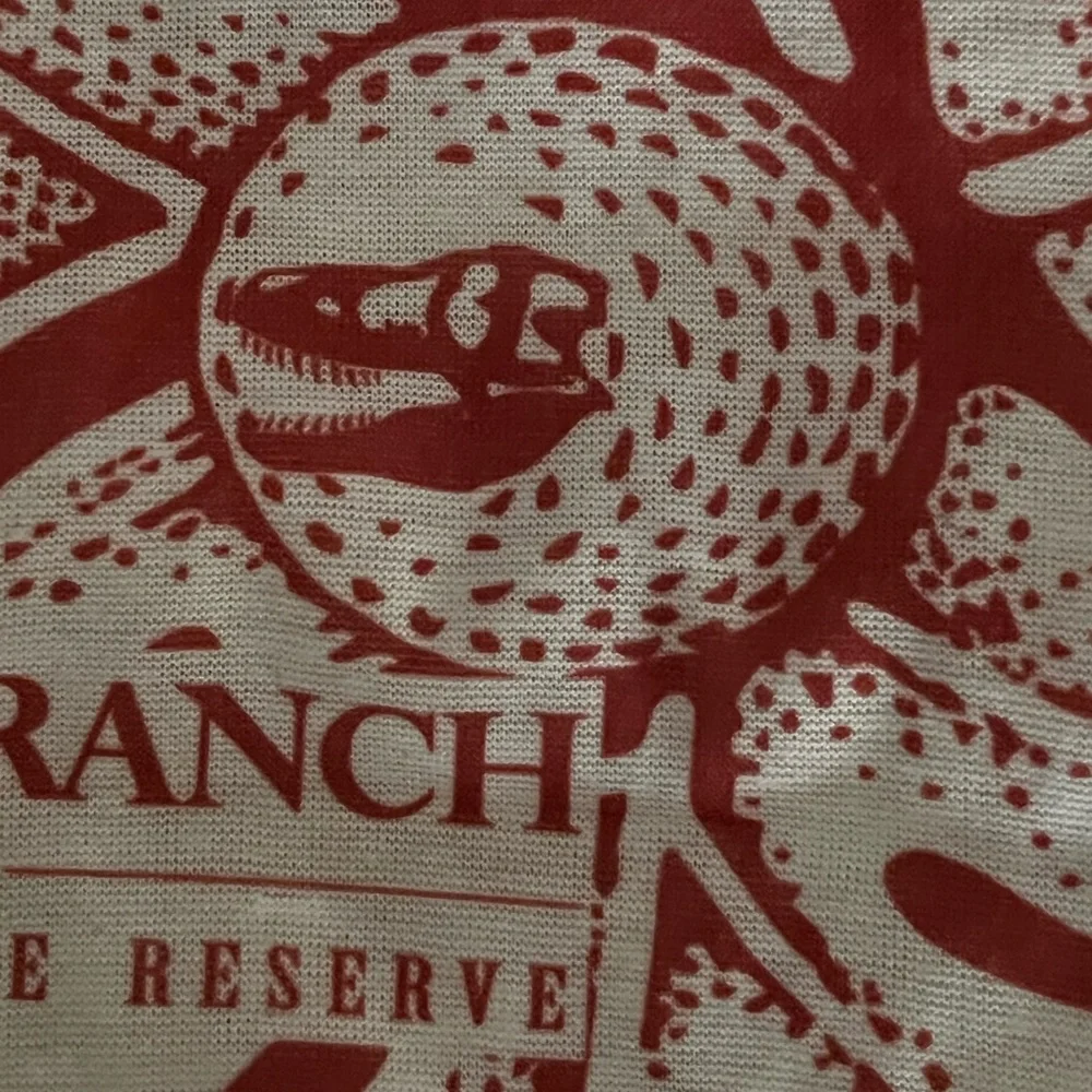 Kualoa Ranch Graphic Face Cover- Cream & Terracotta Print